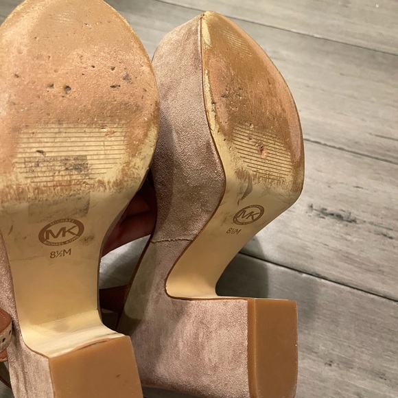 Michael kors platform sandals brown 8.5 - Picture 3 of 5